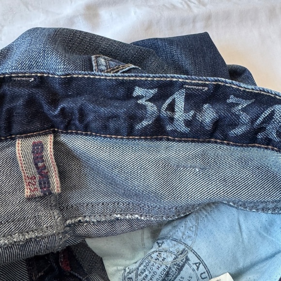 Silver Jeans Men's DECKER 925 Series Distressed Medium Wash Blue Jeans Tag: 34 - Picture 8 of 16